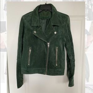 BLANK NYC green suede jacket